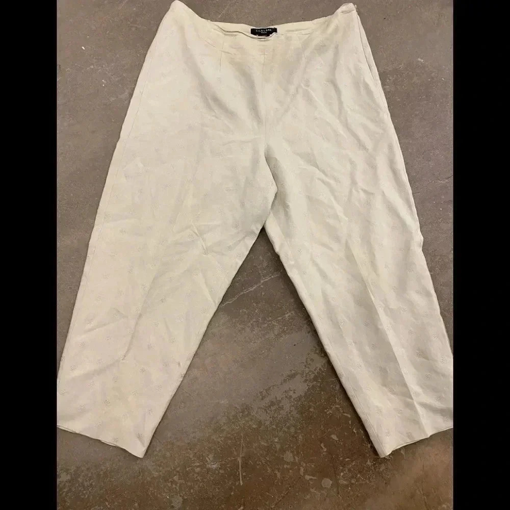 Silk linen‎  blend pants